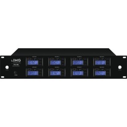 8-channel multifrequency receiver unit, with UHF PLL technology 1,000 selectable UHF frequencies