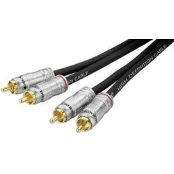 ACP-150/50 =lengte 1.5, 3, 5m RCA audio cable