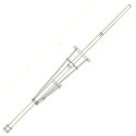 FM high gain colinear aluminum 3/4 wave zend-antenne patatzak