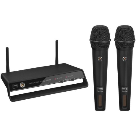 Digital wireless 2-channel PLL microphone system, 2.4 GHz TXS-2402SET