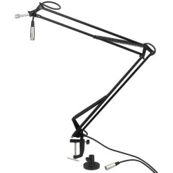 Swivel arm microphone stand, for mounting onto a desk Home studio and Broadcast Studio