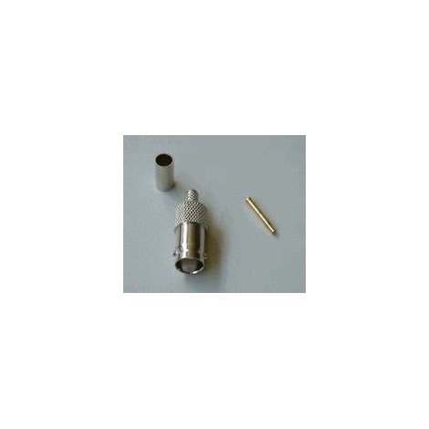 BNC-Female Crimp connector. RG 58 (10 stuks )
