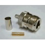 N-Connector Female Crimp voor RG58 (10 stuks)