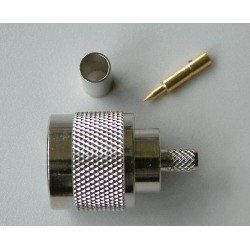 N-Connector Männlicher Crimp für RG58 (10 Stücke)