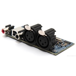 Audio input board AES/EBU RCA-XLR-USB + 20cm flat cable 