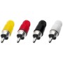 T-700G/GE RCA Plugs Red |White | Black | Yellow(10 stuks)