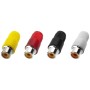 T-702G RCA inline Plugs Red |White | Black | Yellow(10 stuks)