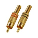 T-707GLC RCA Plug-In Connectors gold-plated body