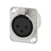 Conectores de painel NEUTRIK XLR, 3 pólos NC-3FDL1 (10 peças)
