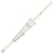 VHF dab plus aluminium colinéaire à gain élevé 3/4 onde zend-antenne patatzak