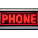 D&R Studio Sign Phone warning  light  Mono Face