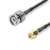 BNC mâle vers SMA mâle, longueur 20 cm RG174