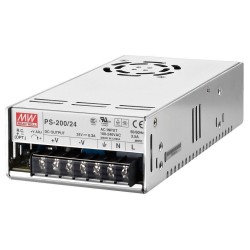 Mean Well 24 V built-in PSU 8.3 A PS-200/24