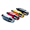 T-702G RCA Inline-Stecker rot | Weiß | Schwarz | Gelb (10 Stücke)