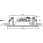 Monacor EDL-16 Deckenlautsprecher 16W