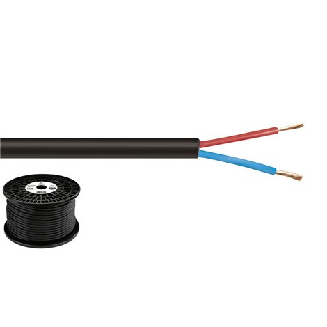 Monacor SPC-525H/SW Luidsprekerkabel 2 x 2.5 mm² 100 m - TOP KWALITEIT Halogeenvrij