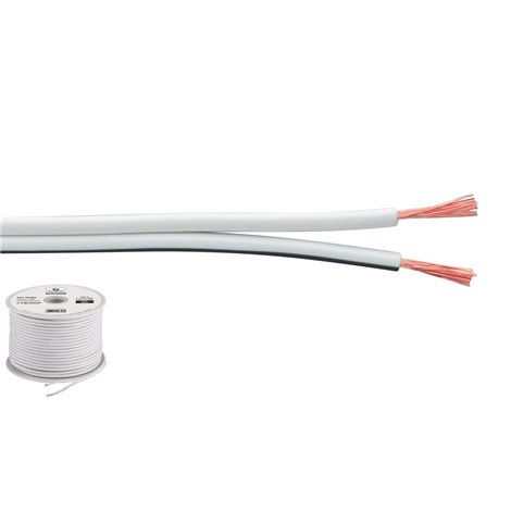Monacor SPC-70/WS Lautsprecherkabel 2 x 0.75 mm² 100 m ECONOMY QUALITÄT