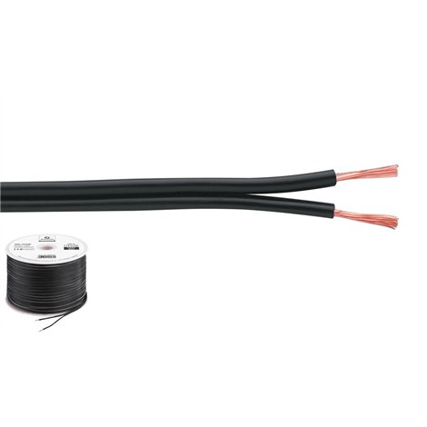 Monacor SPC-75/SW Luidsprekerkabel 2 x 0.75 mm2 100 m STANDAARD KWALITEIT