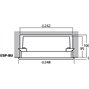 Monacor ESP-8U Altavoz PA de Pared y Techo para Montaje Empotrado