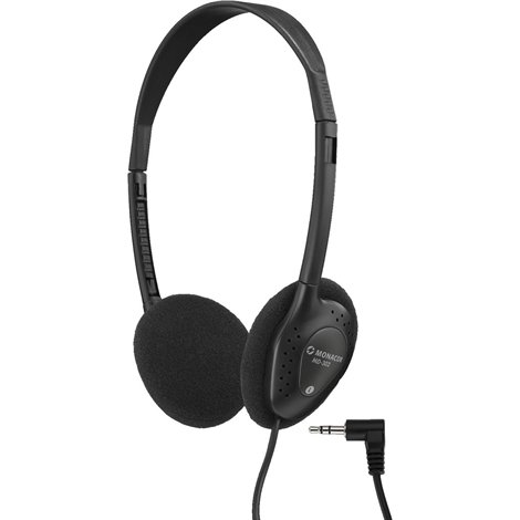 MONACOR MD-302 Stereo Headphones - Lightweight