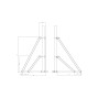Support de balcon pour carrelage 50x50cm - DMS